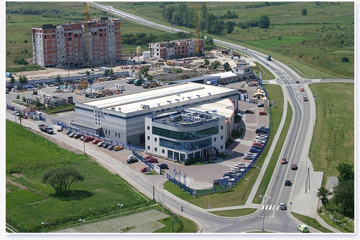 widok z góry siedziby interbud